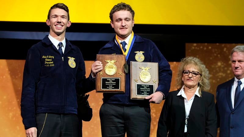 Willis Wolf 2019 American Star Farmer Winner