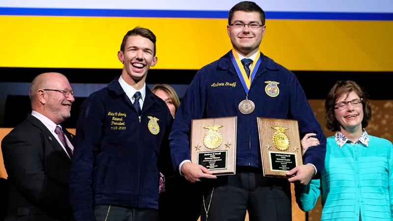 Andrew Streff 2019 American Star in Agricultural Placement Winner Andrew Streff 2019 American Star in Agricultural Placement Winner