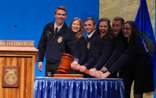 2018-19 National Officers (Gavel Shot)