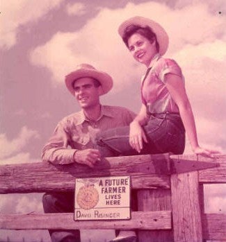 David Risinger and Texas FFA sweetheart, 1954