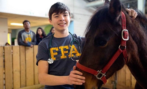 FFA Member with Horse