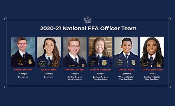 2023-2024 National FFA Officer team, WTAQ News Talk, 97.5 FM · 1360 AM