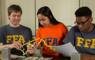 National FFA Members in Classroom