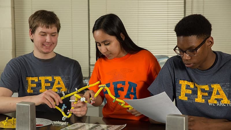 National FFA Members in Classroom