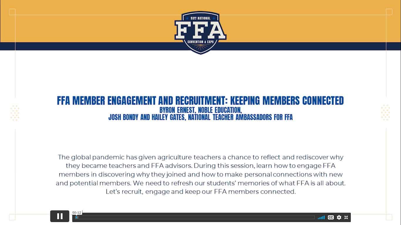 FFA Member Engagement and Recruitment