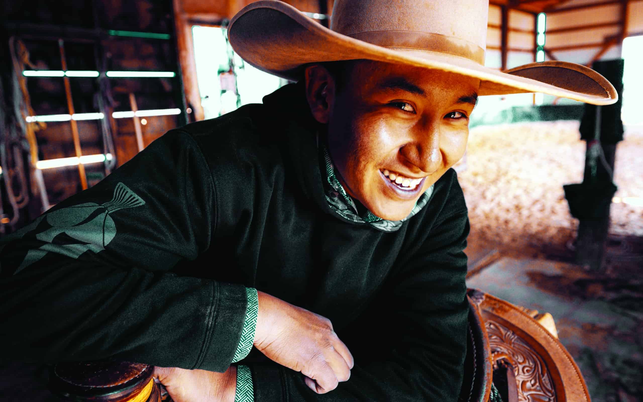 Monte smiling
