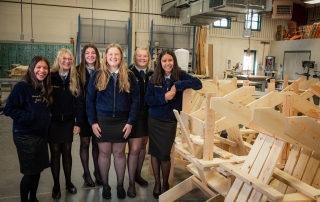Female FFA officers stand up for agriscience