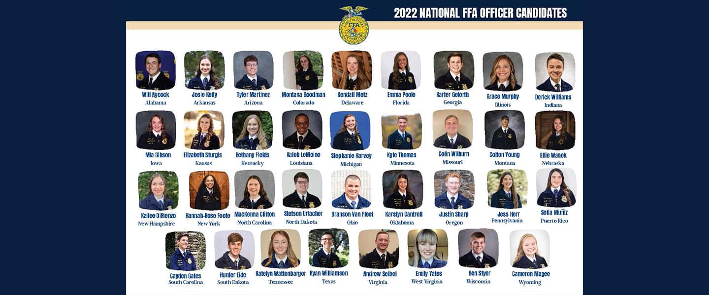 2022-23 National FFA Officer Candidates