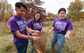 National Days of Service, Living to Serve, members, service, Cool Creek Nature Center