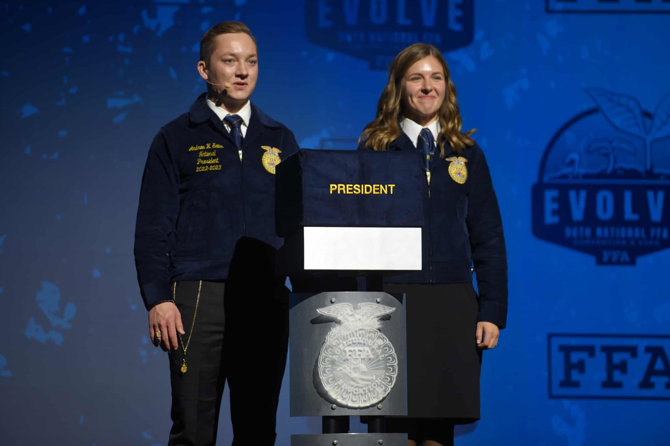 Amara Jackson is installed as the 2023-24 National FFA President