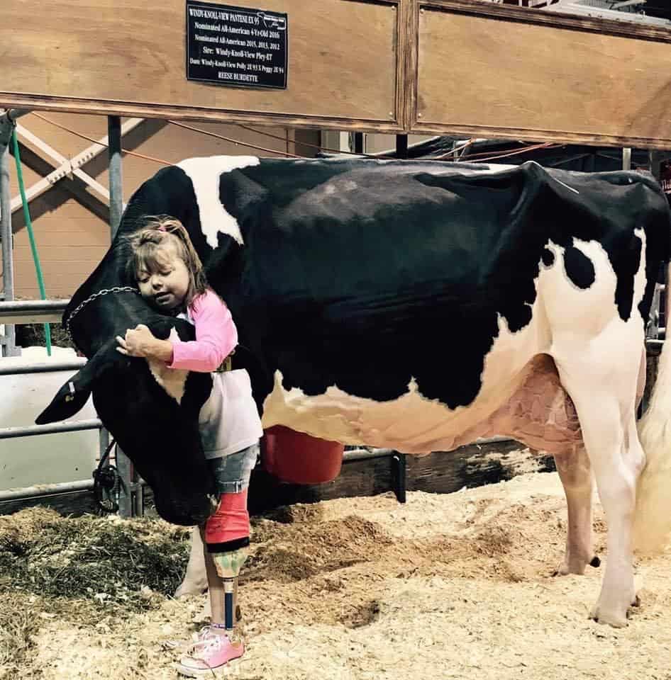 As she was receiving lifesaving treatment, Reese Burdette's community and the dairy industry rallied to show their support.