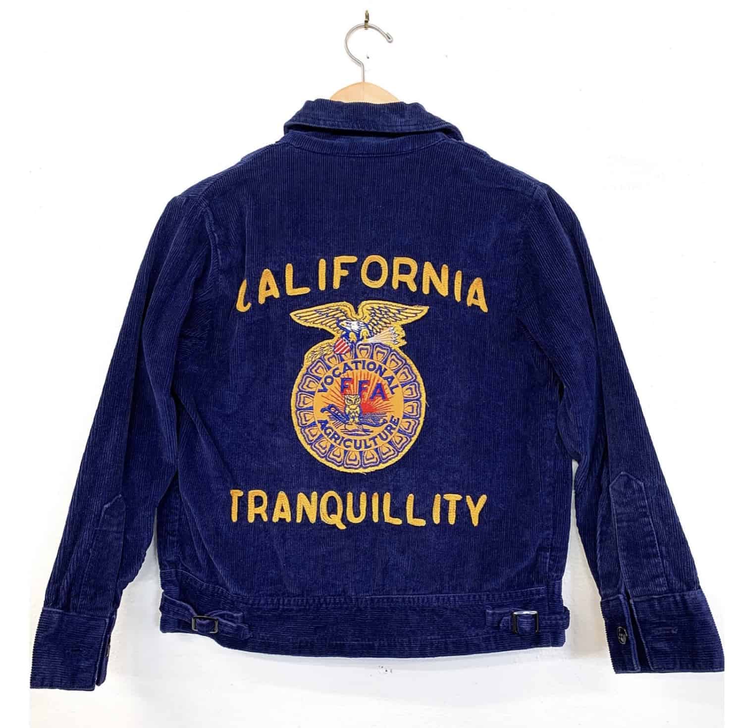 The back of Sutro's FFA jacket as it appeared in the Urban Outfitters online catalog.