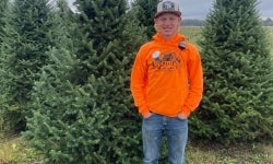 Brooks Johnson at Dull's Tree Farm