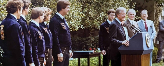 Jimmy Carter with National FFA Officers