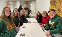 Delaware FFA members as they prepare for the Vision Leadership Conference experience.