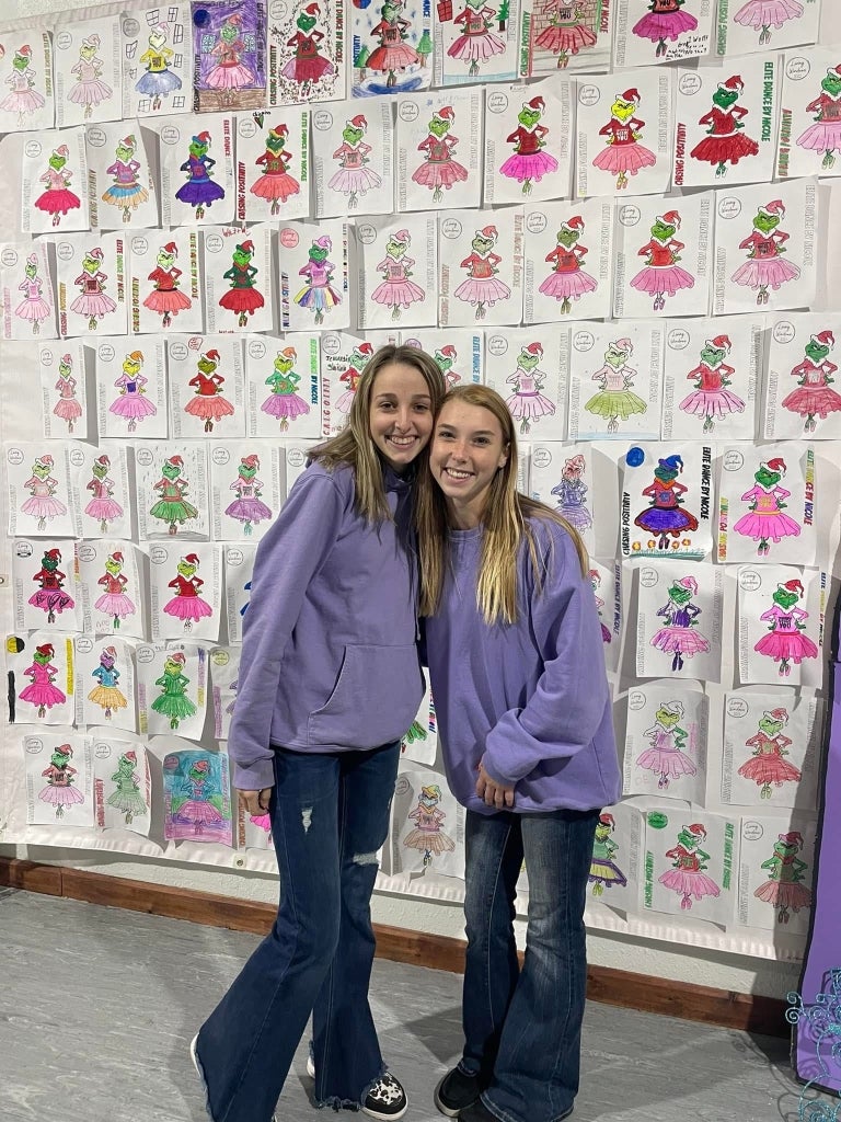 Larson (left) leads Kindness Days at her school to create a positive learning environment for others. Photo courtesy of Marley Larson.