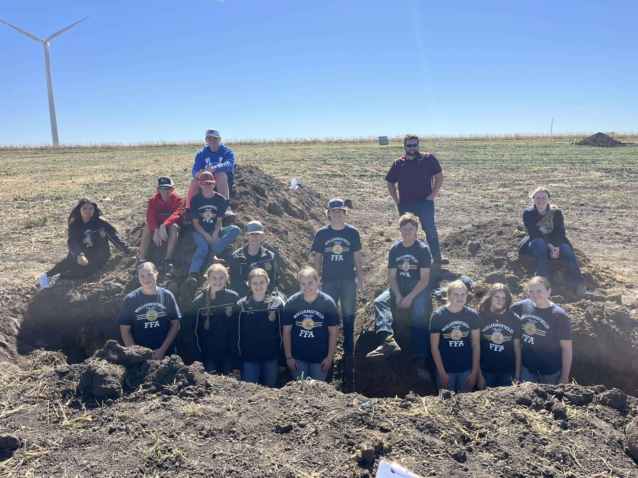 Picture of the team after the section contest.