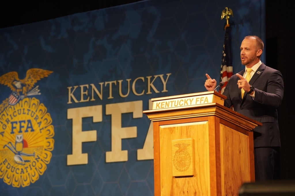 Jonathan Shell is a proud FFA Alumnus and current Kentucky Commissioner of Agriculture.