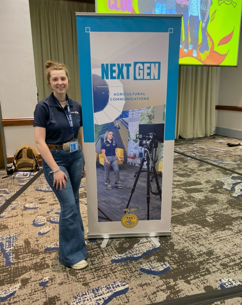 Ellie Taylor at the 2024 Next Gen Conference: Agricultural Communications.