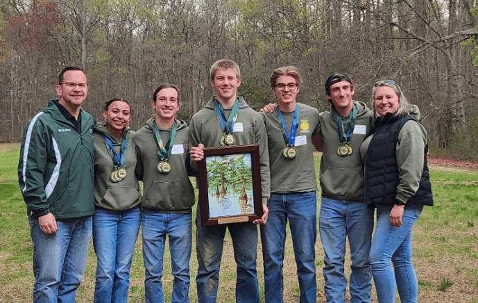 Pictured above are the Odessa High School FFA and Agriscience Team members and advisors. Left to right is Jeffrey Billings, Kalena Diaz, Joseph Delaney, Zachary Binnie, Nathaniel Sutton, Keith Schmid, and Kara Kochis.