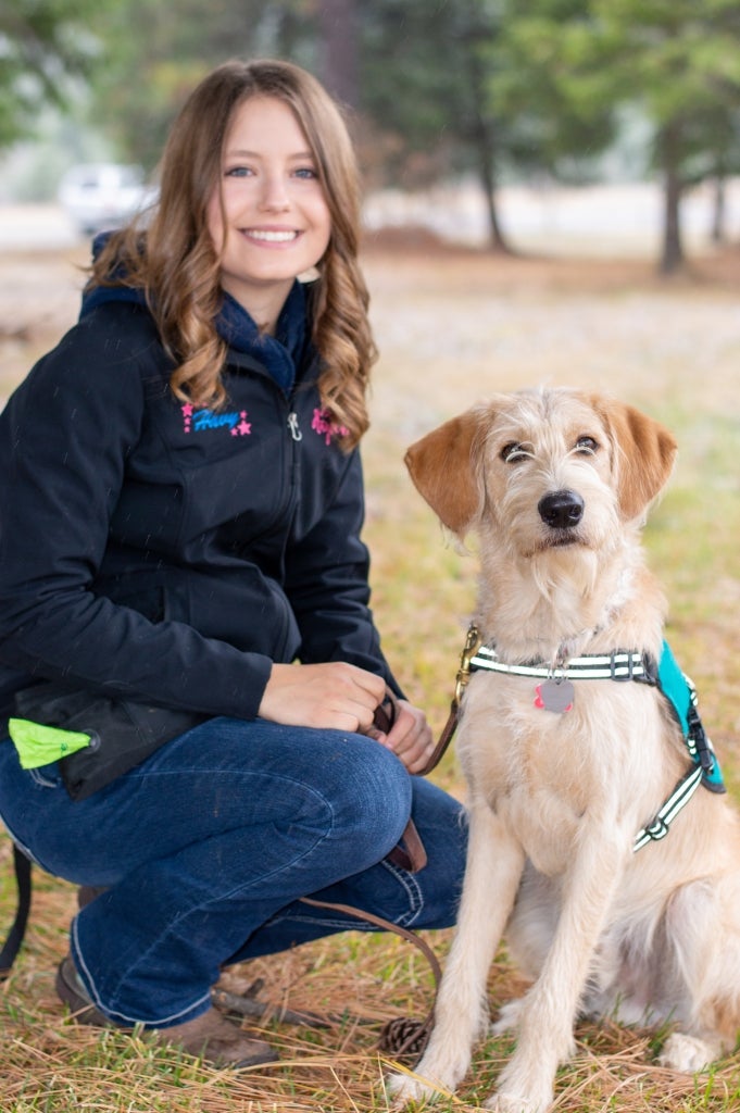 Chase’s service dog, Scentinel, helps her find a sense of independence and confidence. Photo courtesy of Hayven Chase.