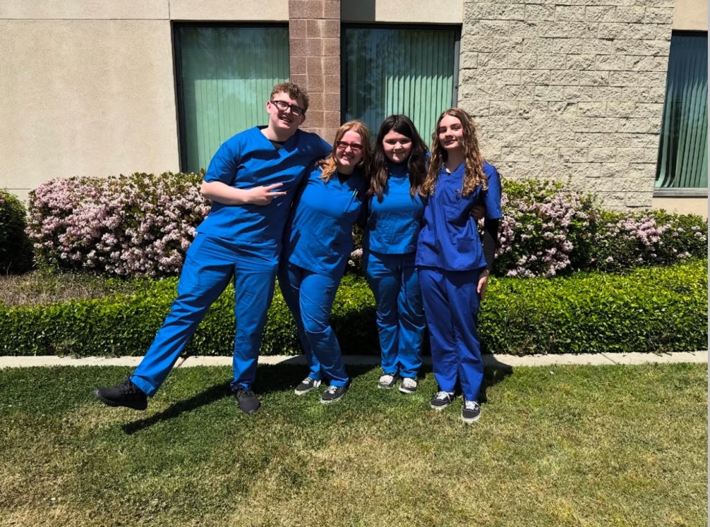 The 2025 CORE Butte FFA Veterinary Science Career Development Event Team.