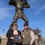 L to R Brandon and Jake Devine pose for a picture after receiving his honorary American degree.