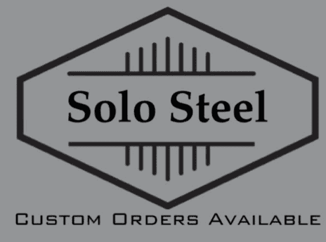 Solo Steel’s logo. Prospective customers can reach out if they’re interested in purchasing.