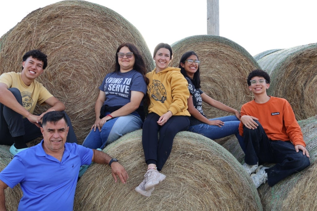 Inocencio Montero FFA advisors Juan Jiminez and Nathalia Medina brought members and officers Joel Espara, Junely Rivera, Valeria Jiminez and Gerial Vega, on their trip to Oklahoma. Photo courtesy of Seth Reeves.