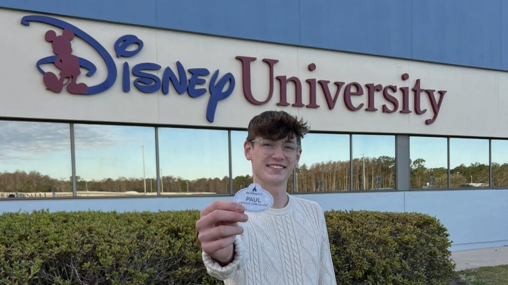 Paul Herger spent six months learning, growing and developing skills through a hands-on internship with Disney. Photo courtesy of Paul Herger.