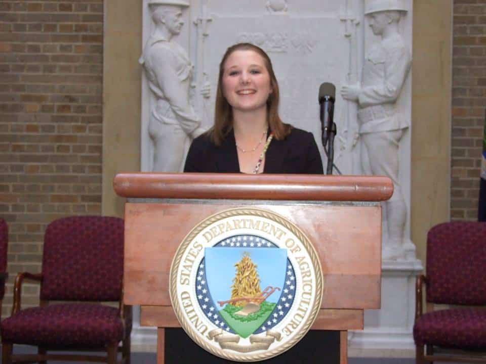 During a trip to Washington, D.C., Smith toured the USDA. Photo courtesy of Ashley Smith.