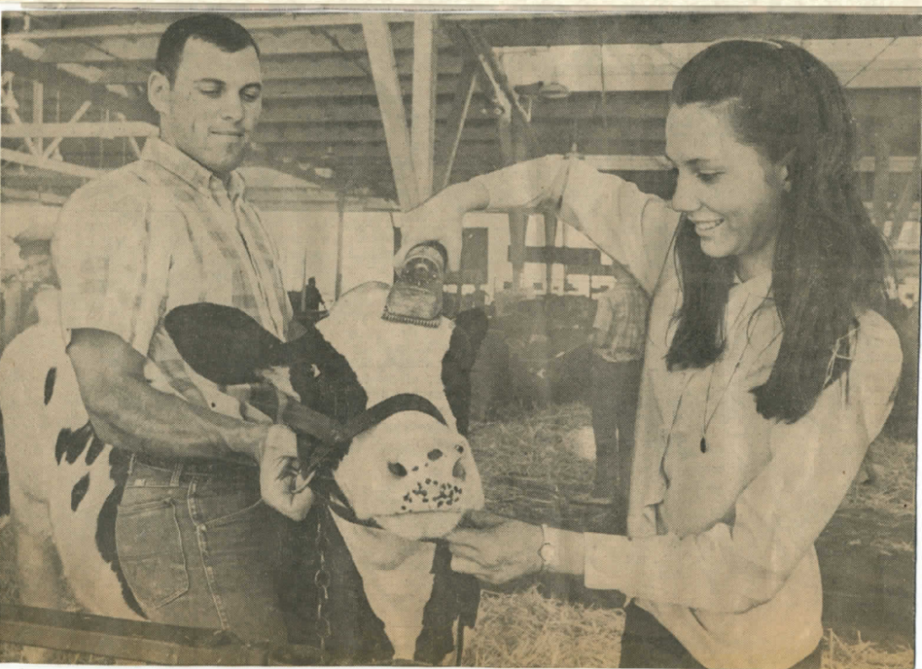Rickert and her livestock project were featured in a 1968 issue of The Sacramento Bee. Photo courtesy of Mary Rickert.