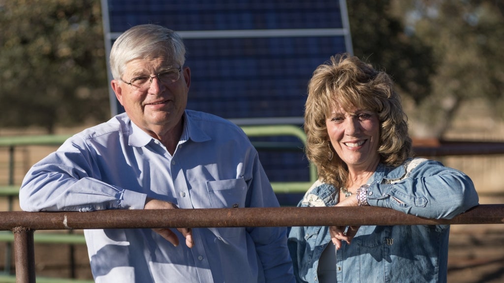 One of the ways Mary Rickert stays involved in agriculture is running a ranch with her husband, Jim. Photo by Pablo Vescia.