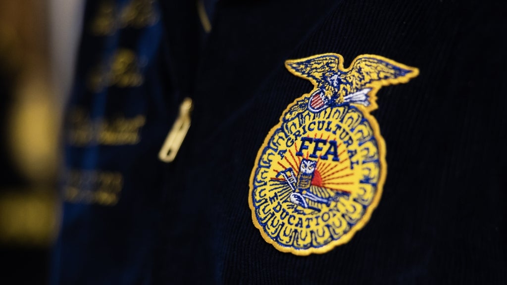 In addition to learning the FFA Creed, the blue corduroy jacket helps unite members and alumni.