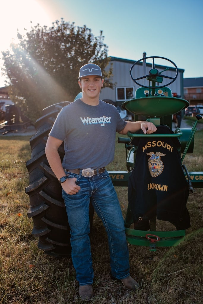 As an FFA Alum, Borts continues to apply skills he learned in his current career. Photo courtesy of Kendall Borts.