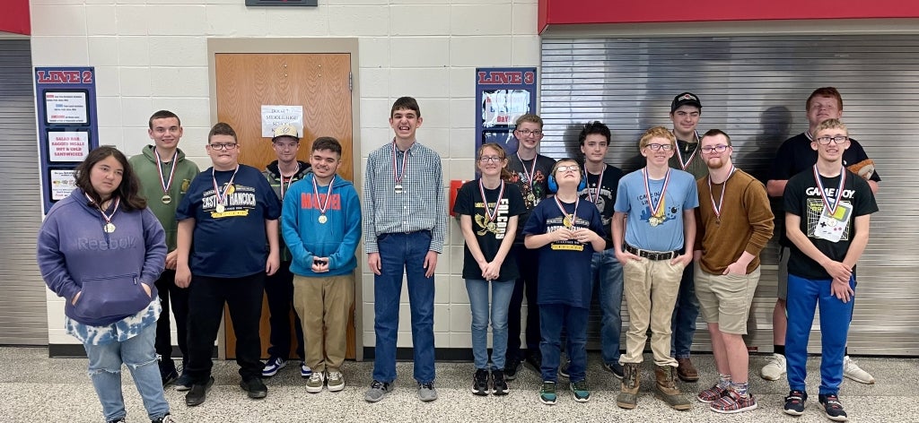 All CDE competitors received a medal to recognize a job well done. Photo courtesy of Amanda Mullins.