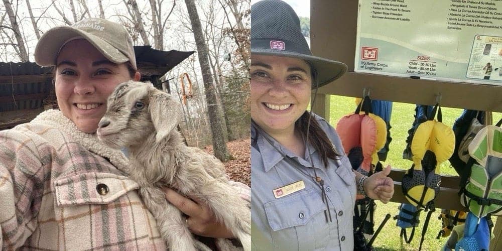 Cassie Cross lives to serve as a goat farmer and park ranger.