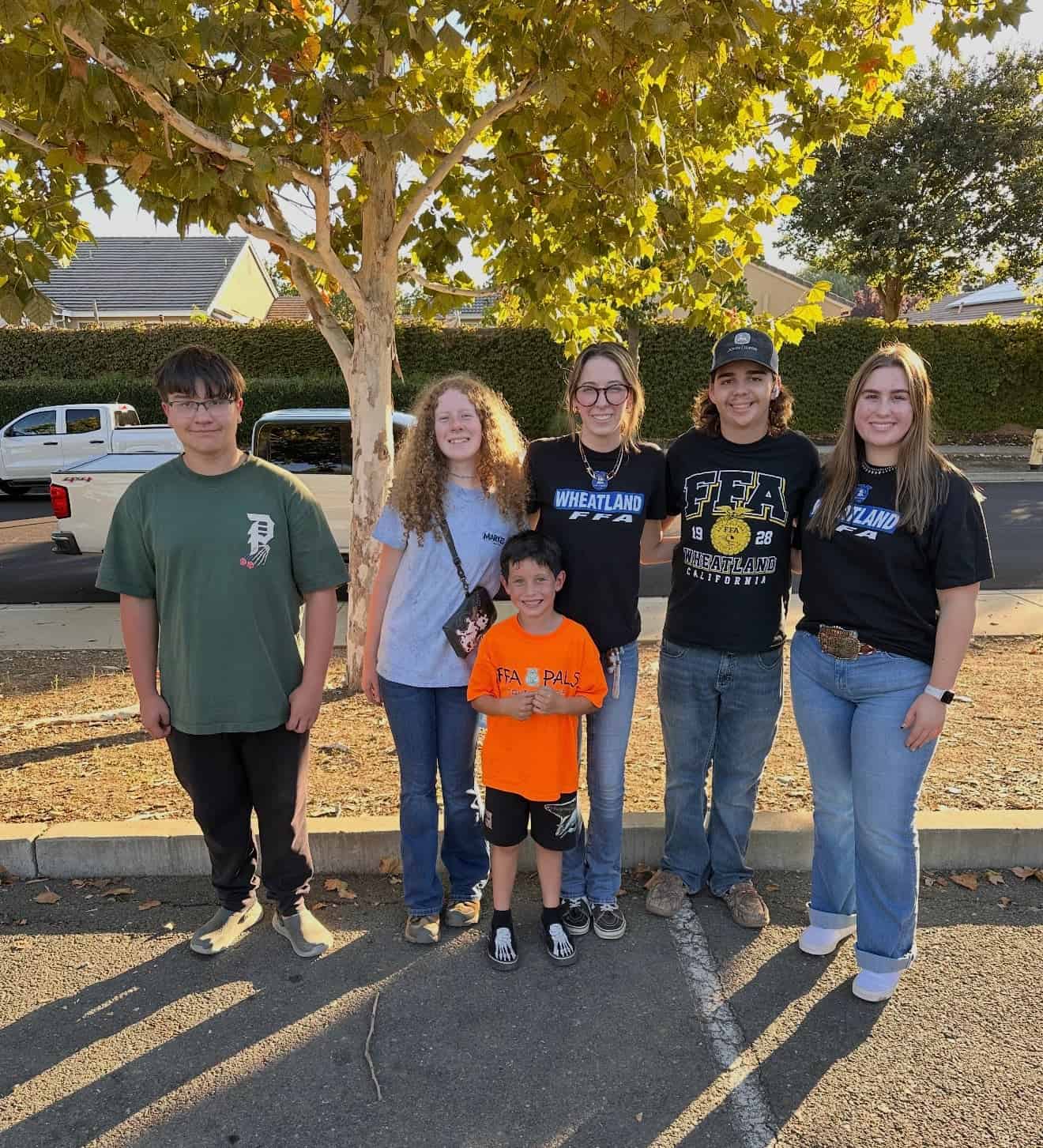 The Wheatland FFA clean up crew. 