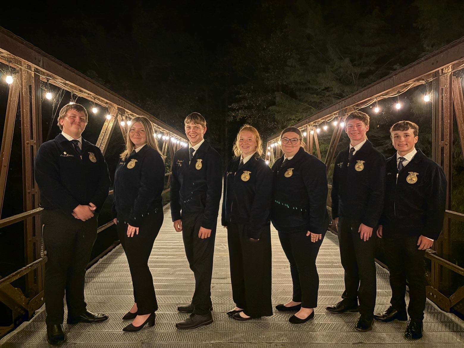 Eldorado FFA officers pictured on the night of the dinner.