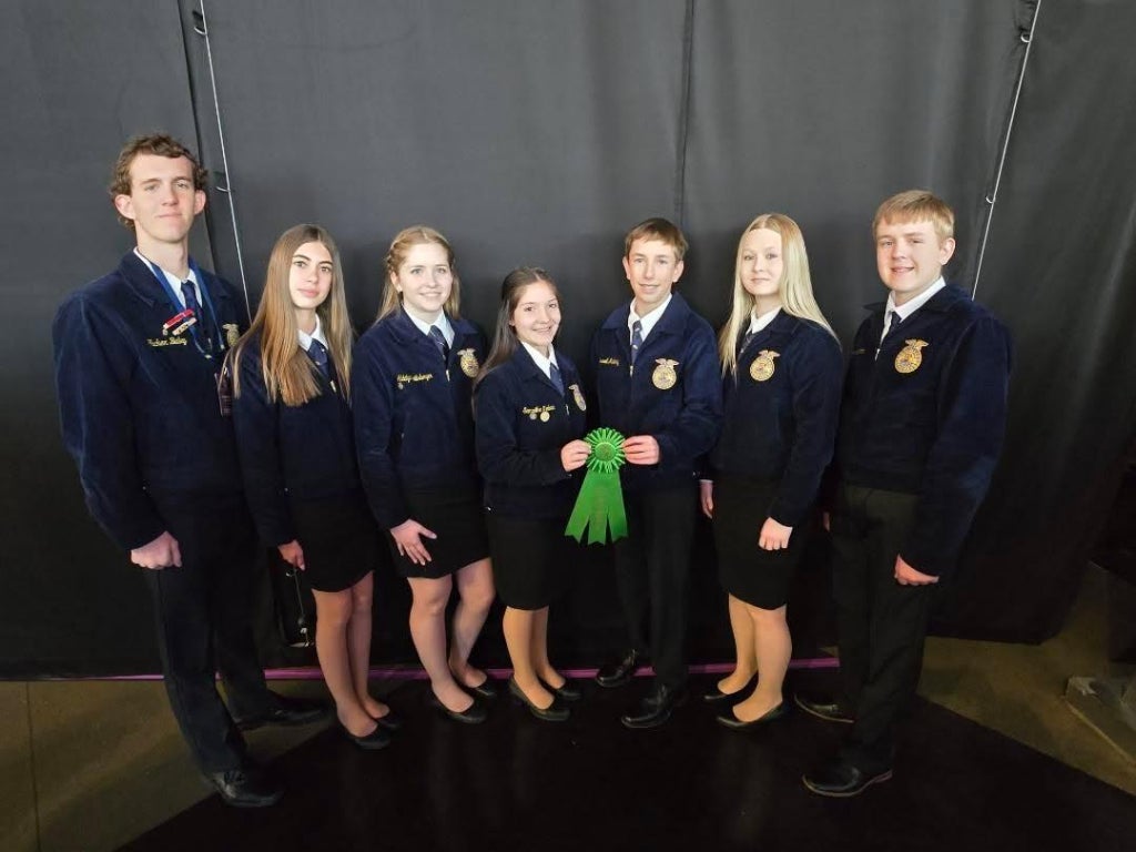 Susanville FFA Novice Parliamentary Procedure winning 6th place at States.