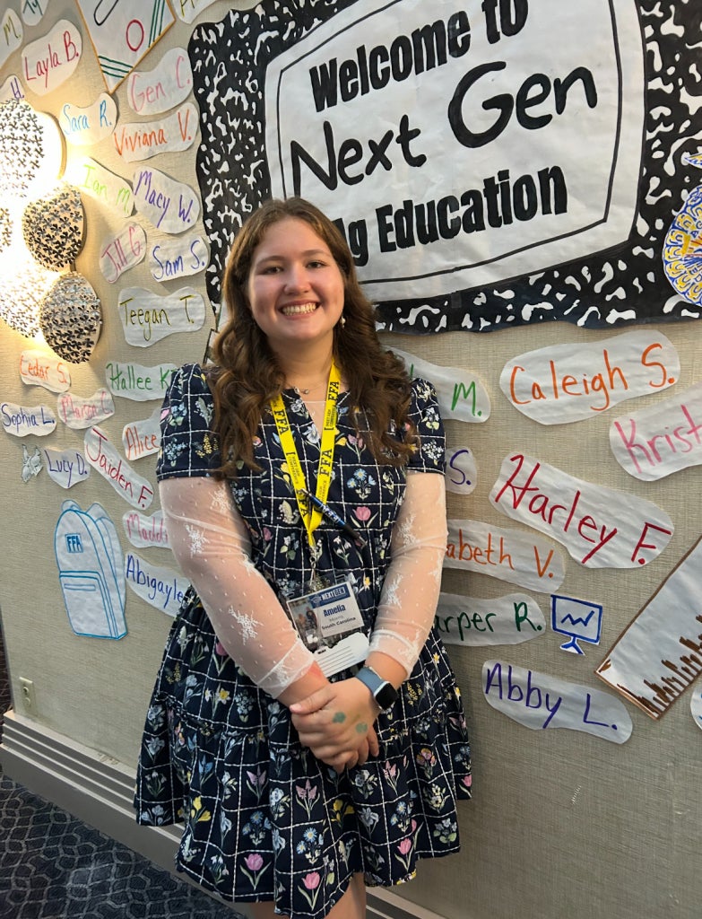 Amelia Morris is the face behind an upcoming blood drive and a true example of what it means to live to serve. As her chapter’s community service committee chair, she’s turning leadership into action and service into impact.