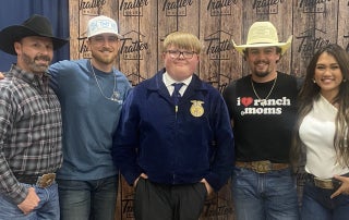 Carter Coble of Sapulpa FFA participating in the Oklahoma State FFA Convention.