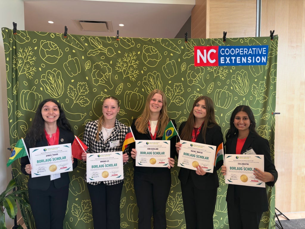 Millbrook FFA members attend the N.C. State Youth Hunger Institute.