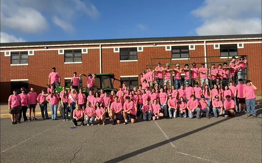 Members of the C. L. Payne FFA chapter that participated in Liberty Elementary Agriculture Day.