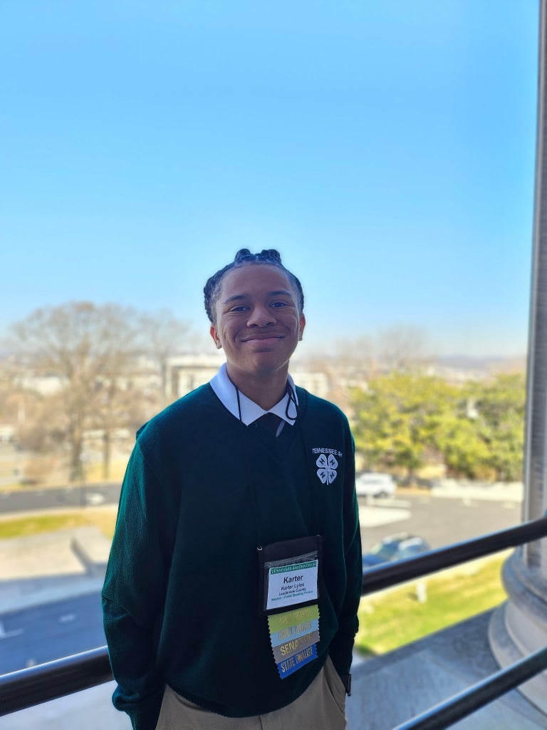 Karter Lyles at 4-H Congress.