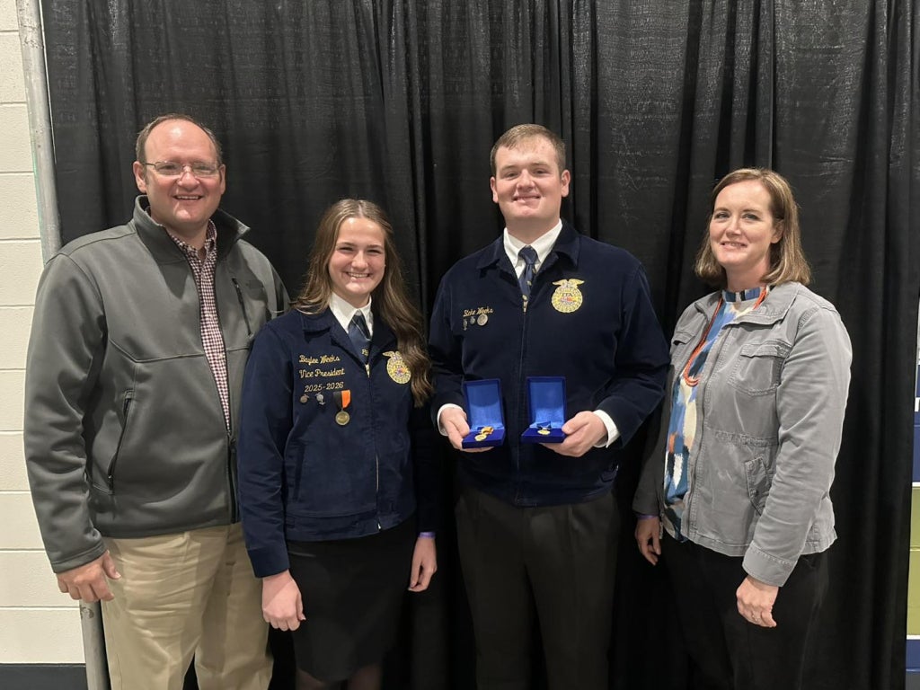 Jeff, Baylee, Blake and Sarah Weeks.