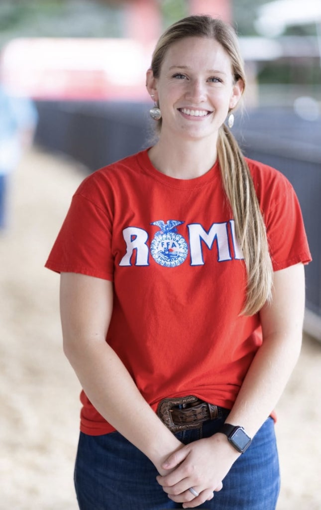 Rome High School FFA Advisor Mrs. Rachael Dunaway.
