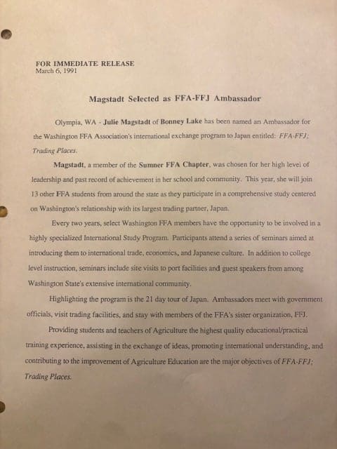 Neil also participated in international exchanges to Japan and Australia.