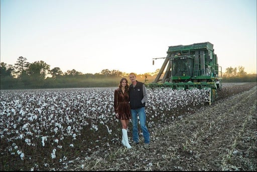 Atkins and his wife, Katelyn, on the day he proposed, marking the start of their life together.