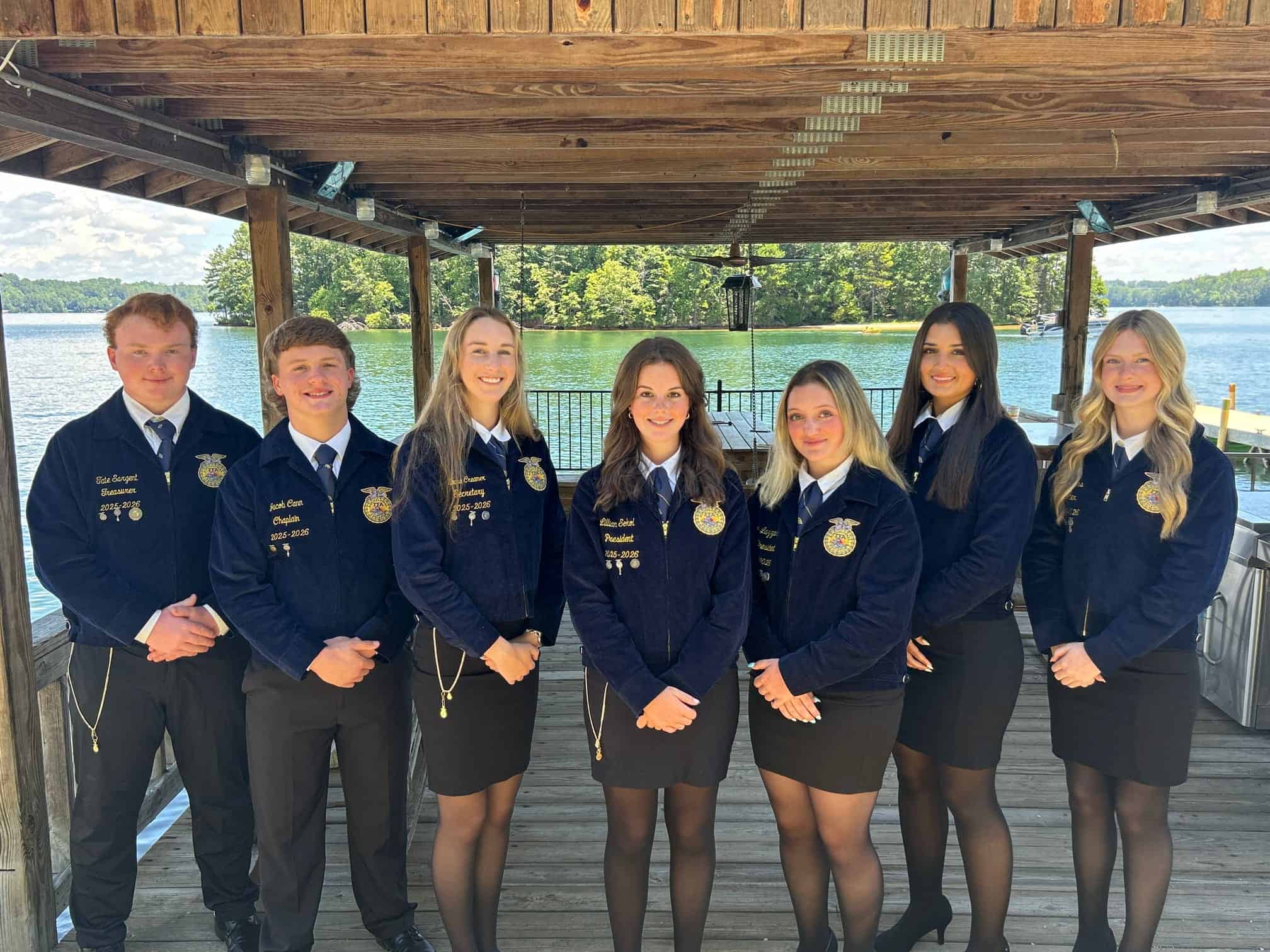 Palmetto FFA 2025-2026 chapter officer team.